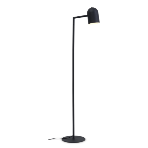 It's About Romi Vloerlamp ijzer Marseille h.141cm/kap rond h.17xdia.12cm, zwart